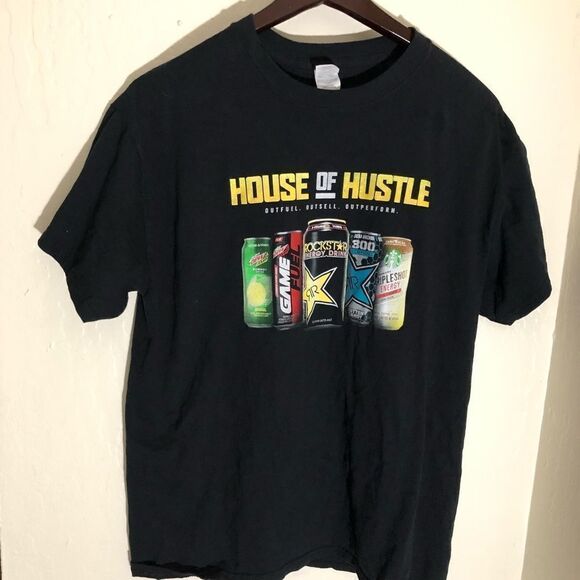 Gildan House of Hustle Men’s Shirt Black Sz L - Picture 1 of 5